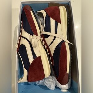 Jeffrey Campbell Track Star Sneakers (Red and Blue Suede Sneakers)